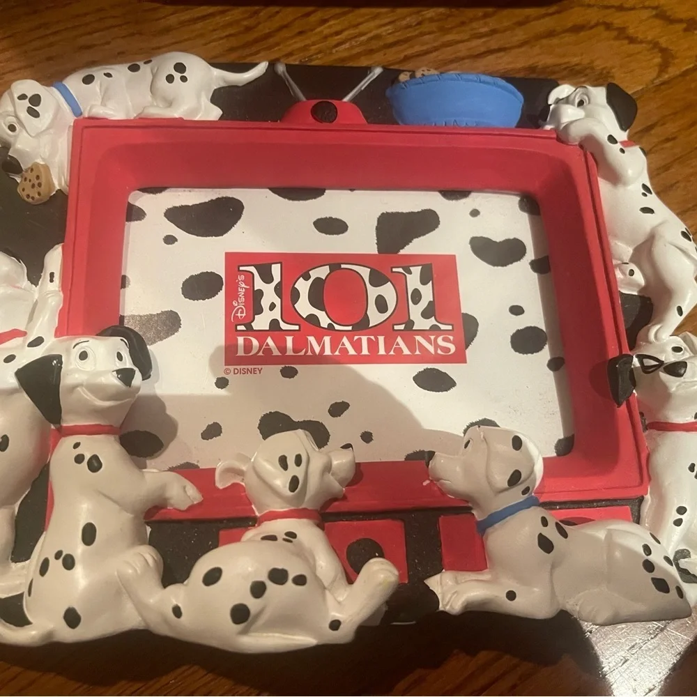 Disney 101 Dalmatians Red and Black Picture Frame - Vintage - 3D